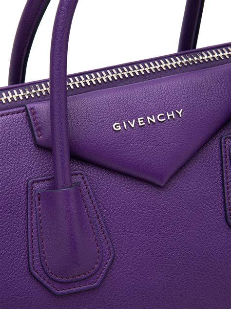 givenchy antigona dark purple|Givenchy antigona collection.